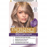 Vopsea de Par Permanenta L&#039;Oreal Paris Excellence Cool Creme 8.11, 192 ml, Blond Deschis Ultra Cenusiu, Vopsea L&#039;Oreal Paris, Vopsea de Par L&#039;OREAL Pa