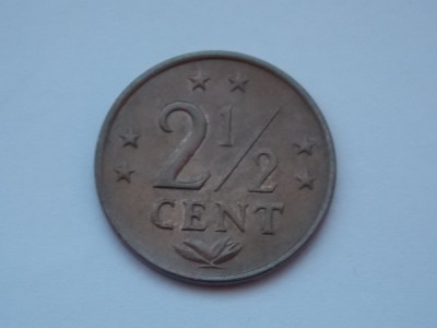 2 1/2 CENT 1971 ANTILELE OLANDEZE foto