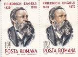 ROMANIA 1970 LP 734 - 150 ANI DE LA NASTEREA LUI ENGELS PERECHE MNH, Nestampilat