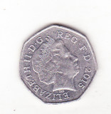 Bnk mnd Marea Britanie Anglia 50 pence 2015, Europa