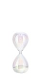 Cumpara ieftin Clepsidra decorativa sticla irizata nisip alb Kronos &Oslash;8x19,2h