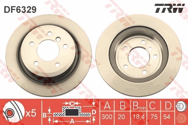 TRW DF6329 Disc frana