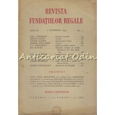 Revista Fundatiilor Regale. Anul II, Nr.: 11/1935