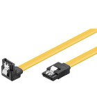 Cablu HDD SATA III - SATA 7 pini 90 grade 0.7m 6GBits Goobay 95022
