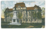 156 - ORADEA, Bihor, Park, statue, Romania - old postcard - used - 1913