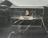 Suport pentru prajituri cu logo personalizat,din plexiglas