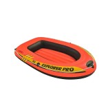 Barca gonflabila Intex Explorer Pro 50, 137 x 85 x 23 cm, Pana la 40 kg, Single, Portocaliu/Galben