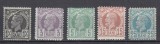 ROMANIA 1885/1887 LP 42 REGELE CAROL I VULTURI HARTIE ALBA GUMA ORIGINALA SERIE SARNIERA