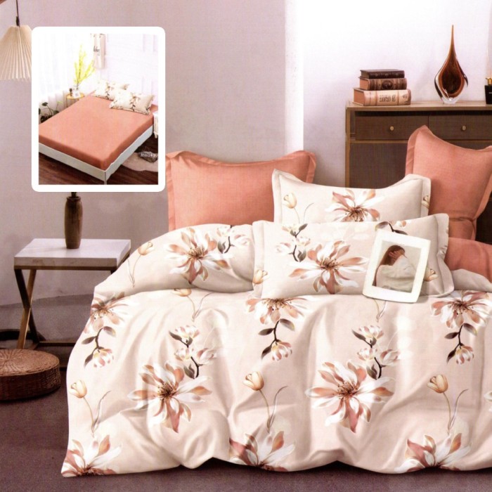 LENJERIE FINET 6 PIESE CU HUSĂ &ndash; 160&times;200 ȘI 180&times;200 (CAMILA-VH)