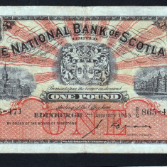 Scotia 1 Pound National Bank of Scotland s865-471 1953