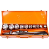 Set/trusa chei tubulare, 3/4&quot;, 14 piese, 22-50 mm, Richmann Exclusive