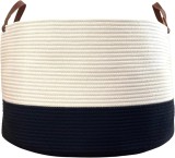 Cumpara ieftin Cos Depozitare din Bumbac, 55 x 35 cm, Navy Blue - CN