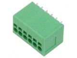 Regletă de conexiuni PCB 3.5mm 6 piste
