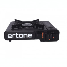 Aragaz portabil camping Ertone ERT-MN231 pentru butelii spray, 2,2 kW, aprindere piezo, Negru foto