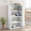 Gossi dulap inalt, alb, 70x41x124 cm, lemn prelucrat