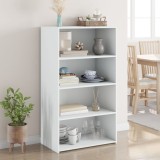 VidaXL Dulap &icirc;nalt, alb, 70x41x124 cm, lemn prelucrat