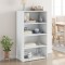 Gossi dulap inalt, alb, 70x41x124 cm, lemn prelucrat
