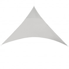 [en.casa]? Copertina parasolar rezistenta la apa, 500 x 500 x 500 cm, poliester/poliuretan, triunghulara, gri deschis HausGarden Leisure foto