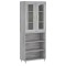 Dulap inalt, gri sonoma, 69,5x34x180 cm, lemn compozit