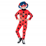 Cumpara ieftin Costum Premium Buburuza Miraculoasa cu masca si peruca pentru fete - Ladybug Miraculous 3-4 ani 98-104 cm