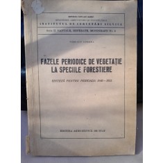 Fazele periodice de vegetatie la speciile forestiere, sinteza pentru perioada 1946-1955 - Tomescu Aurora