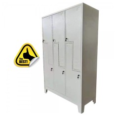 Vestiar metalic Premium Asamblat cu picioare si 6 usi Z (3x2) 1200x500x1920 mm (LxlxH), PLUS