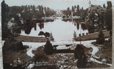 Carte postala, Bucuresti, vedere din parcul Carol, 1929