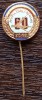 INSIGNA (PIN) ROMANIA - AVIATIA CIVILA ROMANA - 60 ANI - 1920-1980, Romania de la 1950