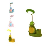 Lampa Birou LED Dinozaur RDC137, USB, 5W, Flexibila, Copii, Roz, Albastru, Verde, Galben