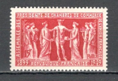 Franta.1949 Adunare generala a Camerelor de Comert-basorelief SF.146 foto
