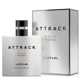 Apa de toaleta Revers Attrack Sport pentru barbati, 100 ml, Lotus