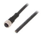 Cablu M12 mamă pentru senzori - 8 pini, 5m, IP68, AMPHENOL LTW