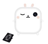 Pachet: Card memorie 32 Gb + Camera foto-video pentru copii, THD Pixels M2, imprimanta termica, obiectiv frontal 18 megapixeli, obiectiv selfie, alba