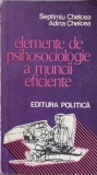 ELEMENTE DE PSIHOSOCIOLOGIE A MUNCII EFICIENTE-SEPTIMIU CHELCEA, ADINA CHELCEA-224509