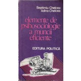 ELEMENTE DE PSIHOSOCIOLOGIE A MUNCII EFICIENTE-SEPTIMIU CHELCEA, ADINA CHELCEA-224509