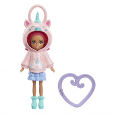 Papusa cu hanorac animalut, Polly Pocket, HKW02