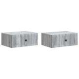 vidaXL Dulap de noapte cu sertar 2 pcs Sonoma gri 49 x 34,5 x 20 cm 897948