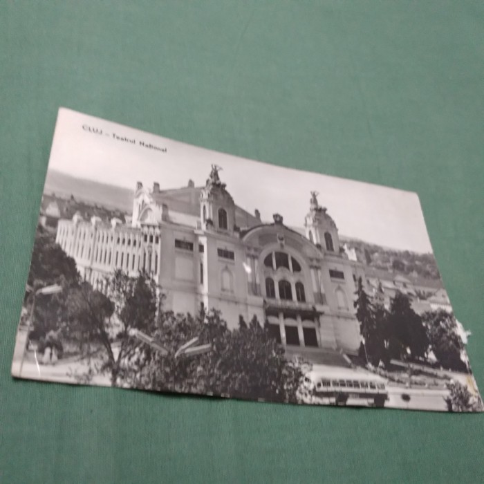 CARTE POSTALA CIRCULATA CLUJ-TEATRUL NATIONAL