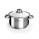 Oala inox si capac sticla 4l Handy KitchenServ
