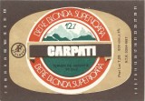 NI487 Etichetă bere blondă superioară Carpați