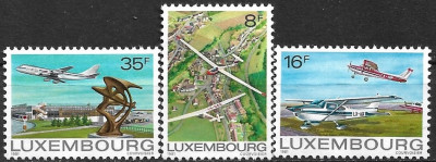 B2623 - Luxemburg 1981 - Aviatie 3v. neuzat,perfecta stare foto