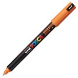 Cumpara ieftin Marker UNI PC-1MR Posca, 0.7 mm,varf fin metalic,portocaliu