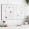 Tablă Magnetică vidaXL, Albă, 60x30 cm, Aluminiu, Birou, Școală, Prezentări, Magnetică, Ușor de Montat