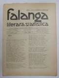 FALANGA LITERARA SI ARTISTICA , ZIAR SAPTAMANAL , ANUL I, NR.11 , DUMINICA 21 MARTIE , 1910