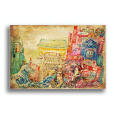 Tablou canvas, Arhitectura japoneza, Printly, 100x70cm