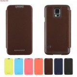 Husa Mercury Techno Flip Samsung Galaxy S5 G900 Brown Blister, Cu clapeta, Piele Ecologica