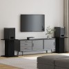 VidaXL Suporturi pentru difuzoare 2 buc Negru Stejar 30x30x40 cm Lemn compozit