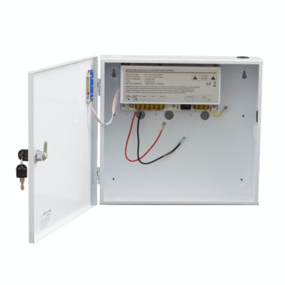 Sursa de alimentare 12V/10A, back-up in cabinet metalic SafetyGuard Surveillance foto