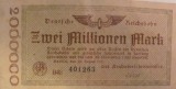 Cumpara ieftin CY - 2000000 / 2 milioane marci mark 30.11.1923 Reichsbahn Germania / unifata circulata