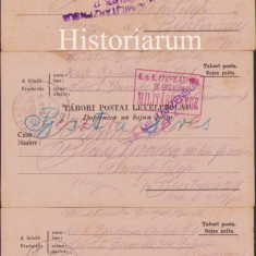 HST CP274 Lot 3 cărți poștale militare austro-ungare expediate Poiana Mărului